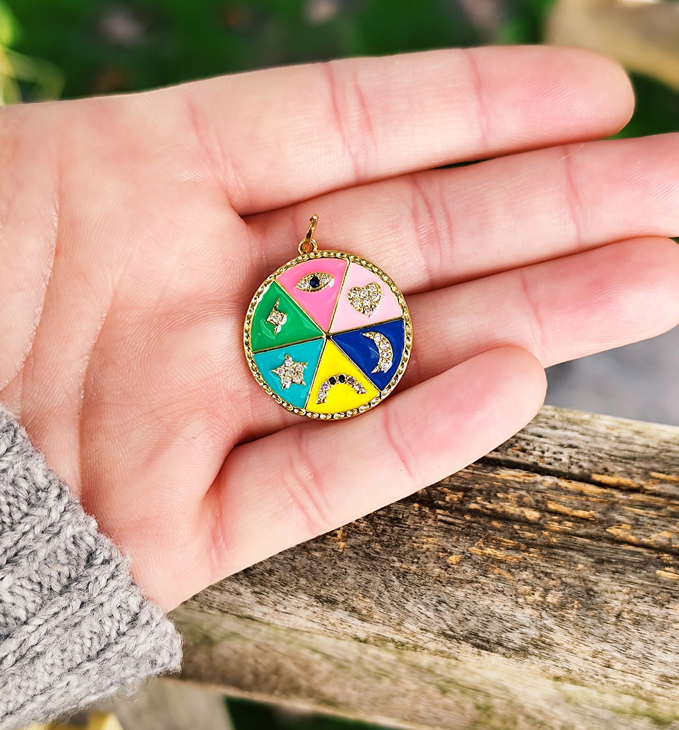 Miniature : MÉDAILLE CHANCE COLORÉE 