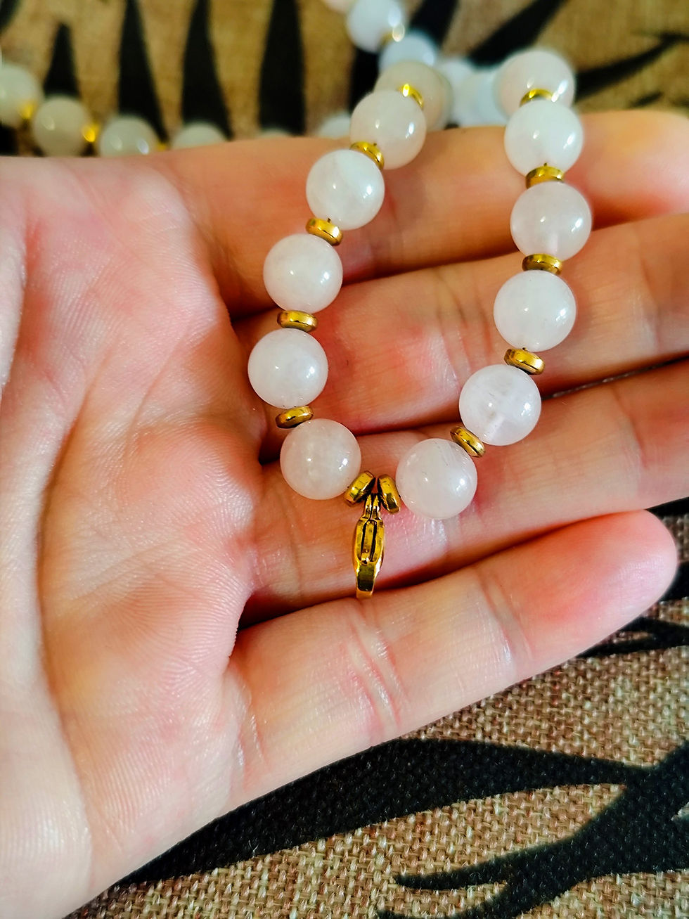 Miniature : Collier GRI-GRIS QUARTZ 