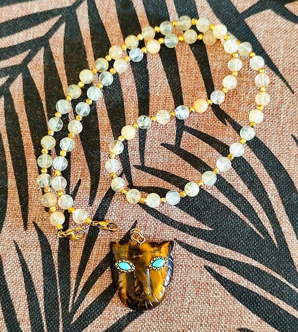 Miniature : Collier LOCKET CITRINE LIONNE OT