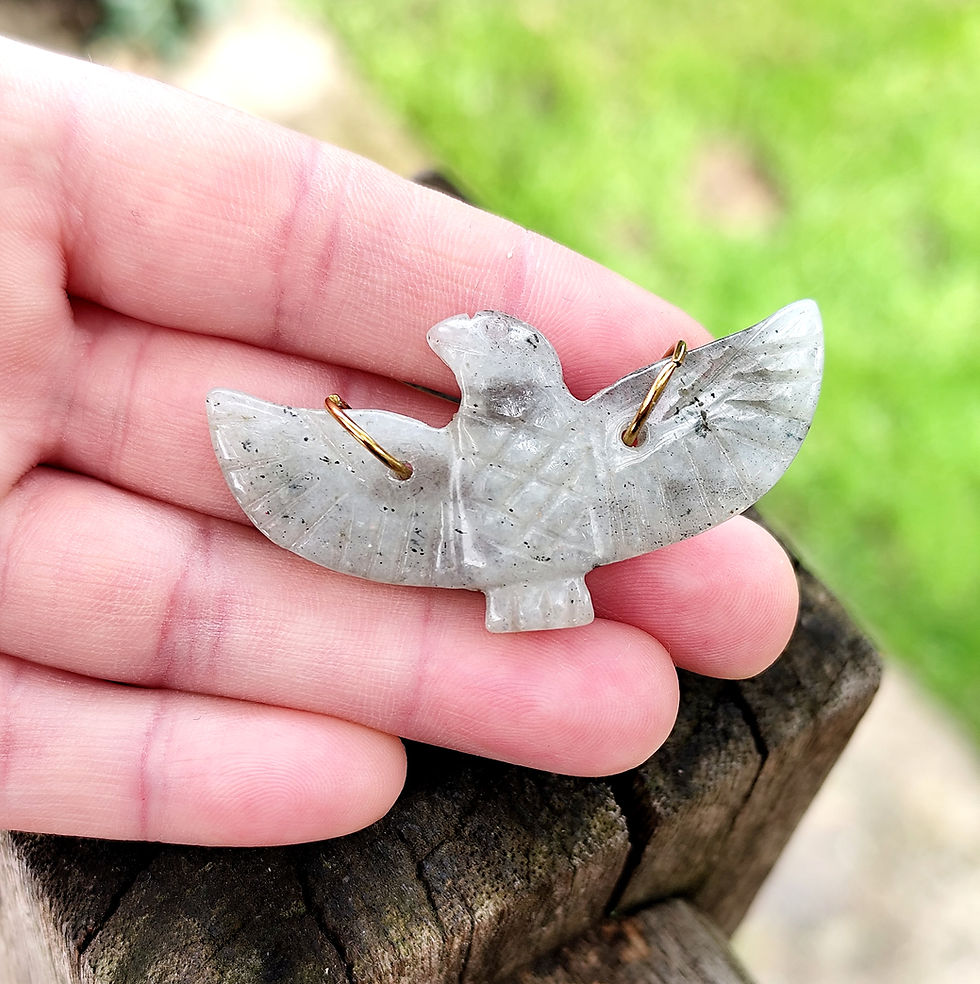 Miniature : GRI-GRI BIG PHÉNIX LABRADORITE 