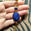 Miniature : Collier LOCKET LOSANGE KHEPRI LAPIS 
