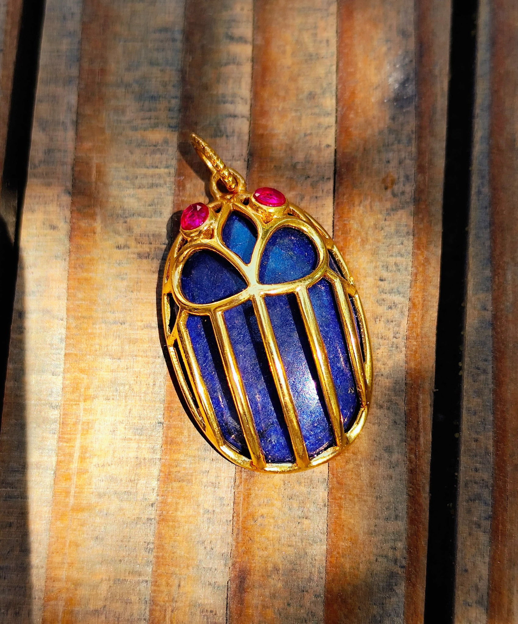 GRI-GRI BIG KHEPRI LAPIS LAZULI