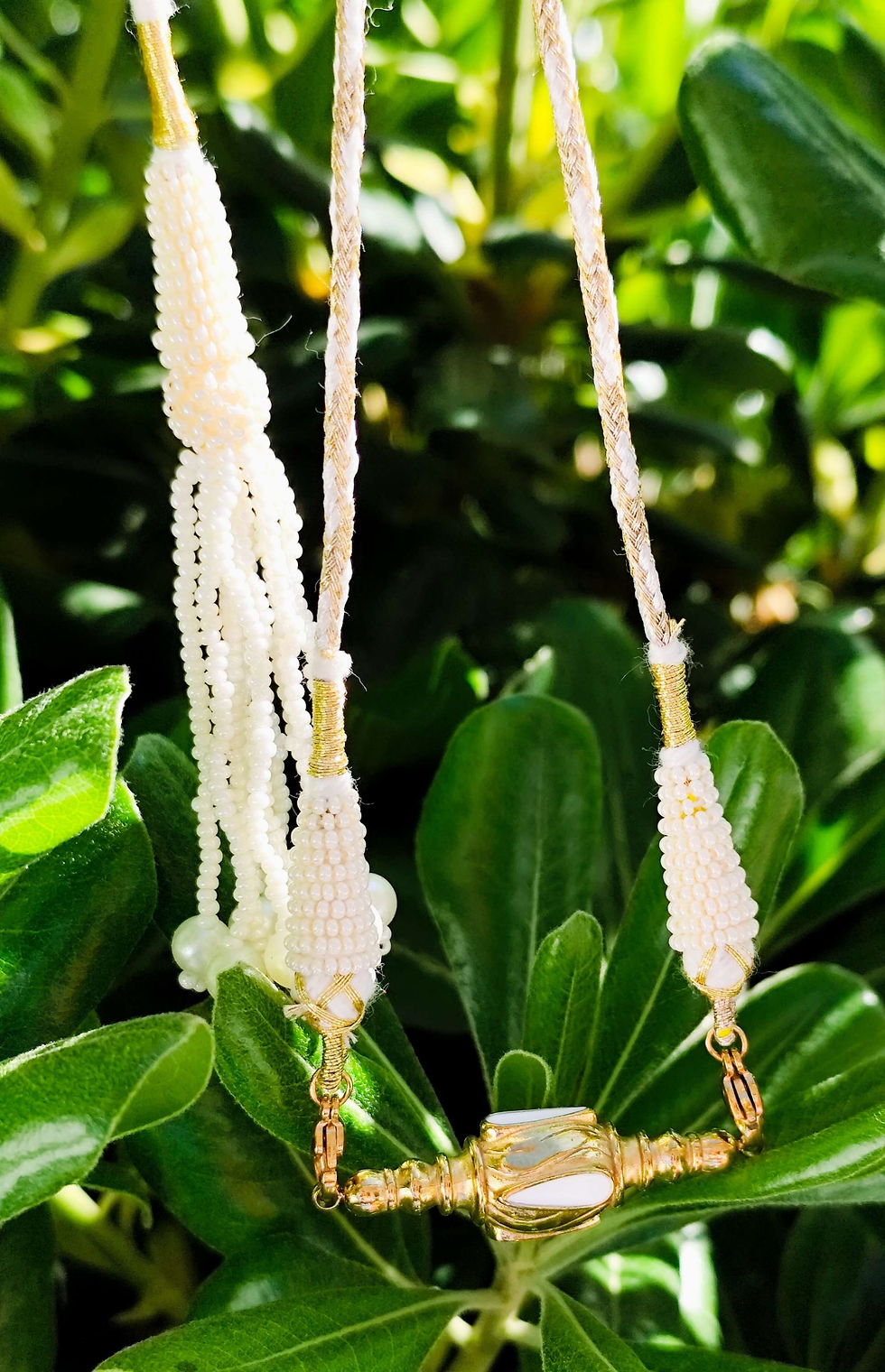 Cordon blanc et doré 1 corde