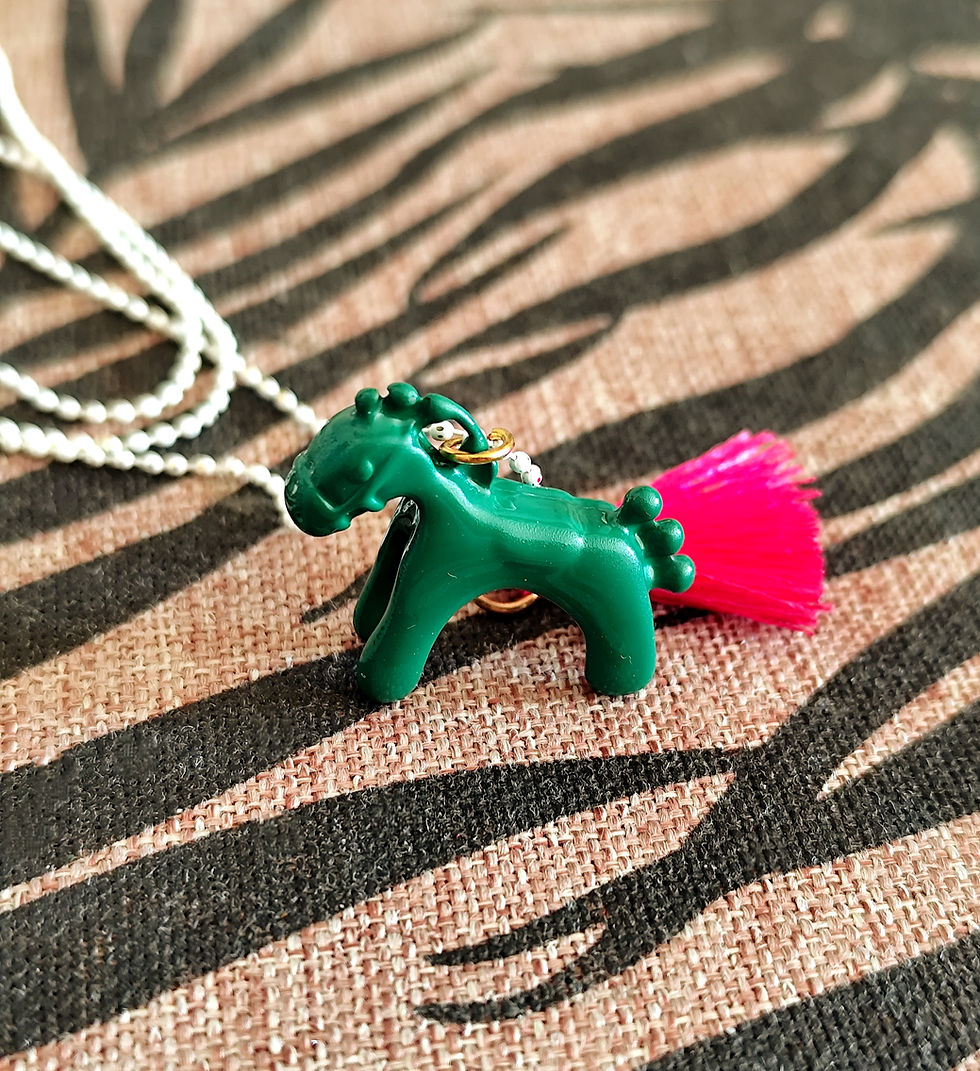 Miniature : Sautoir GREEN HORSE