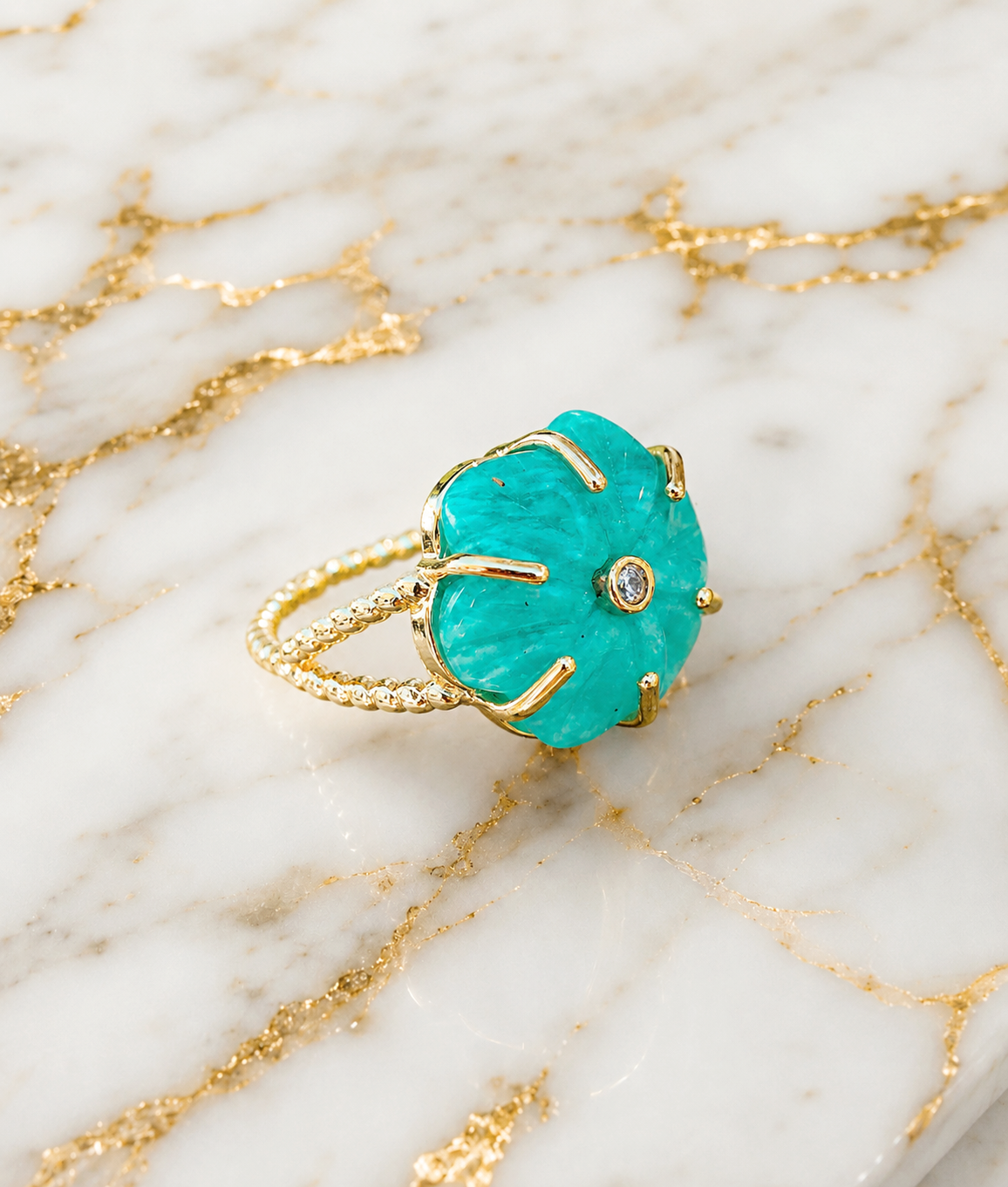 Bague KALI AMAZONITE 
