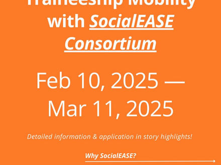 SocialEASE Erasmus+ Staj Programı İkinci Başvuru Dönemi Tamamlandı