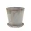 Thumbnail: Distressed Metal Planter with Pleated Saucer