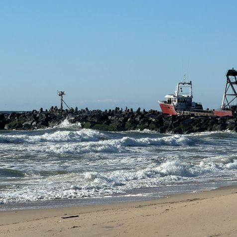 Manasquan Inlet w/ Fishing Boat