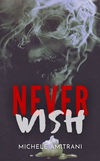 Book cover. Never Wish, Michele Amitrani, fantasy, mythology, fairytale