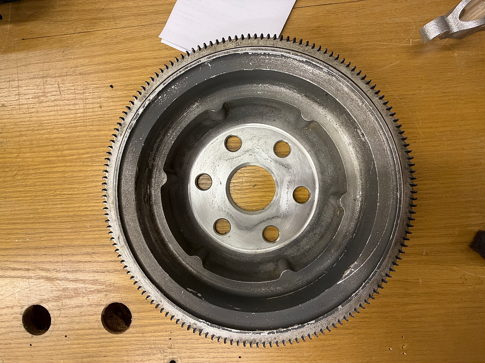 Back side of flywheel.
