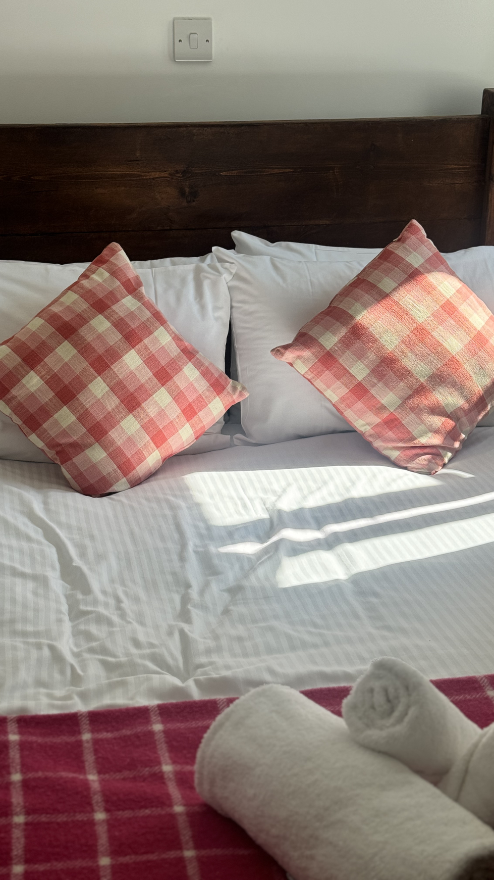 Stylish eco-friendly cottage interior with rustic furnishings