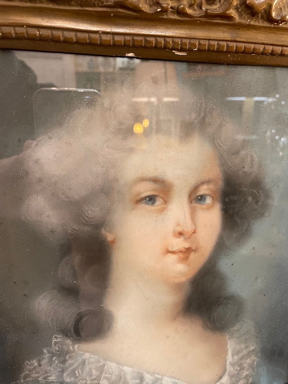 Miniature : Charmante paire de pastels fin du XVIII eme siècle