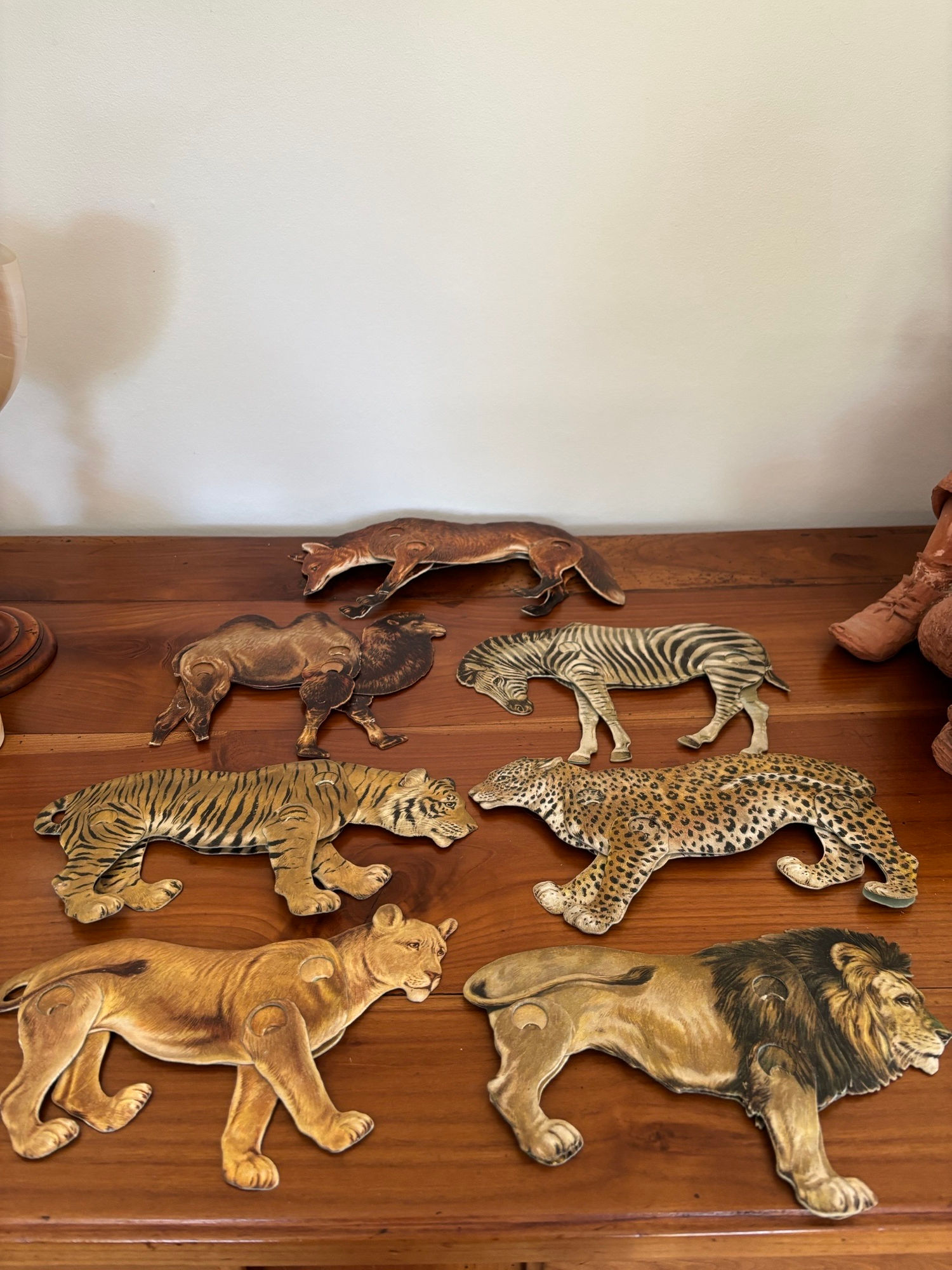 Raphael Tuck & Son animaux articules de la savane vers 1900