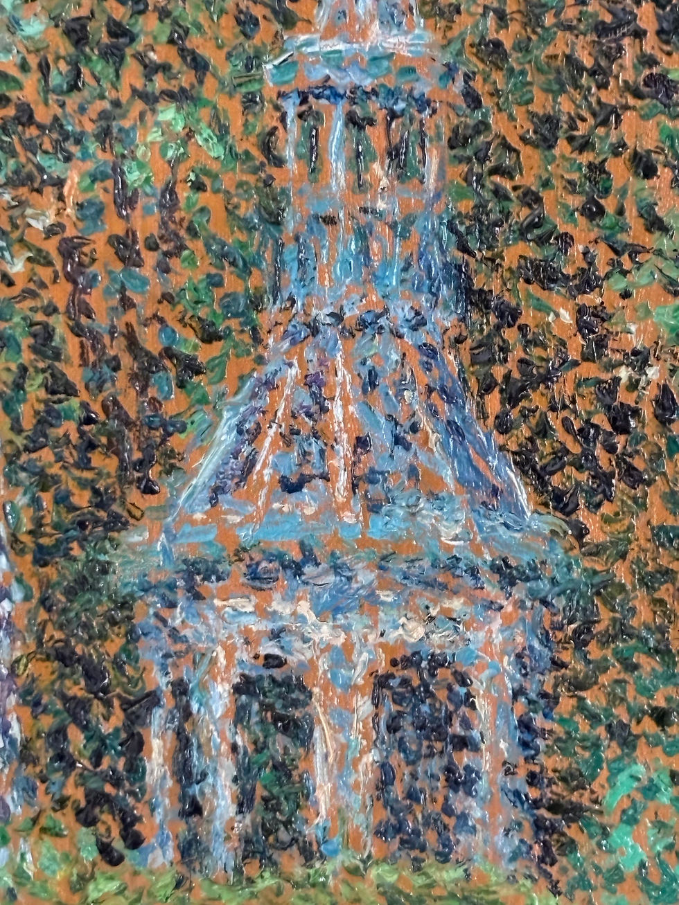 Miniature : Serge Ponomarew (1911-1984)  Huile Sur Toile - Pointillisme