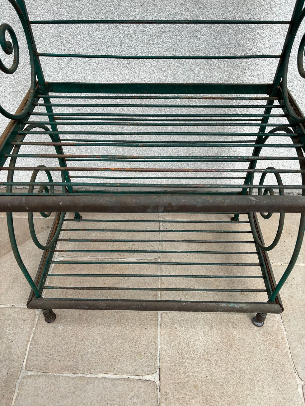 Miniature : Ancienne et petite Etagere à grille de boulanger vers 1950