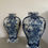 Miniature : Ancienne paire de vases en faience de Delft fin du XVIII eme siècle