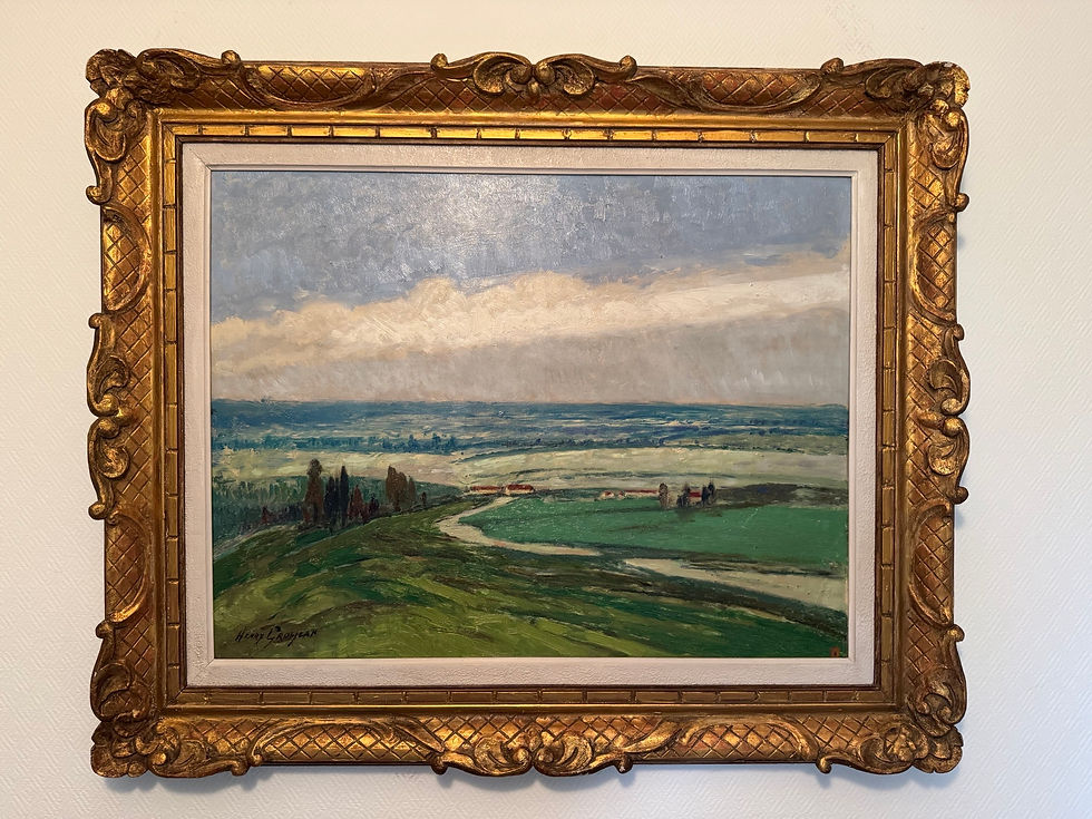 Miniature : Grand tableau : la Bresse par Henry Grosjean Tableau Huile sur Panneau début XX