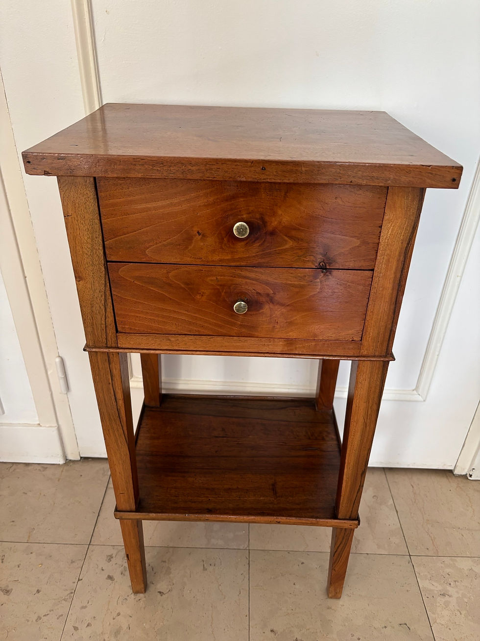 Miniature : Ancienne petite table volante directoire en bois fruitier XIX eme