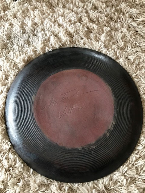 Miniature : Grand plat en céramique de Vallauris signé A Kostanda vintage milieu XX ème