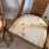 Miniature : Ancienne paire de chaises gondoles XIX eme siècle bois fruitier