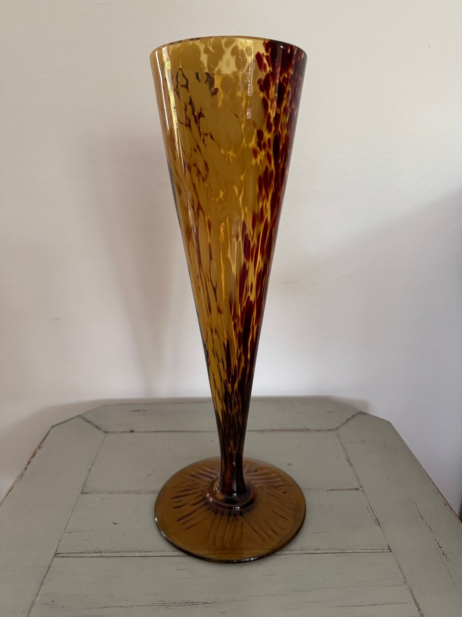 Ancien et grand vase en clichy periode art deco vers 1930