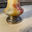 Miniature : ancien petit vase DAUM Nancy aux chardons soliflore art nouveauu