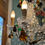 Miniature : Ancien lustre à pampilles et pendeloques pomme poire cristal début XX eme Murano