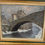 Miniature : Ancien tableau un pont dans la Vienne en hiver par S Morel vers 1920