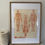 Miniature : Ancien cadre affiche anatomique ancienne vintage écorché vers 1950