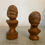 Miniature : Paire de petits bustes en bois sculpté, fin du XIX eme siècle vitrine curiosité
