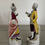 Miniature : Ancienne paire de petits personnages en porcelaine XIX eme