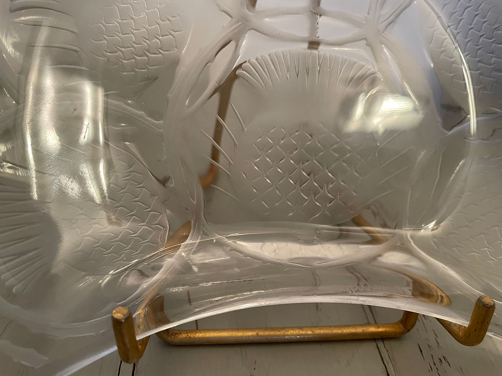 Miniature : Assiette aux chardons par Lalique France