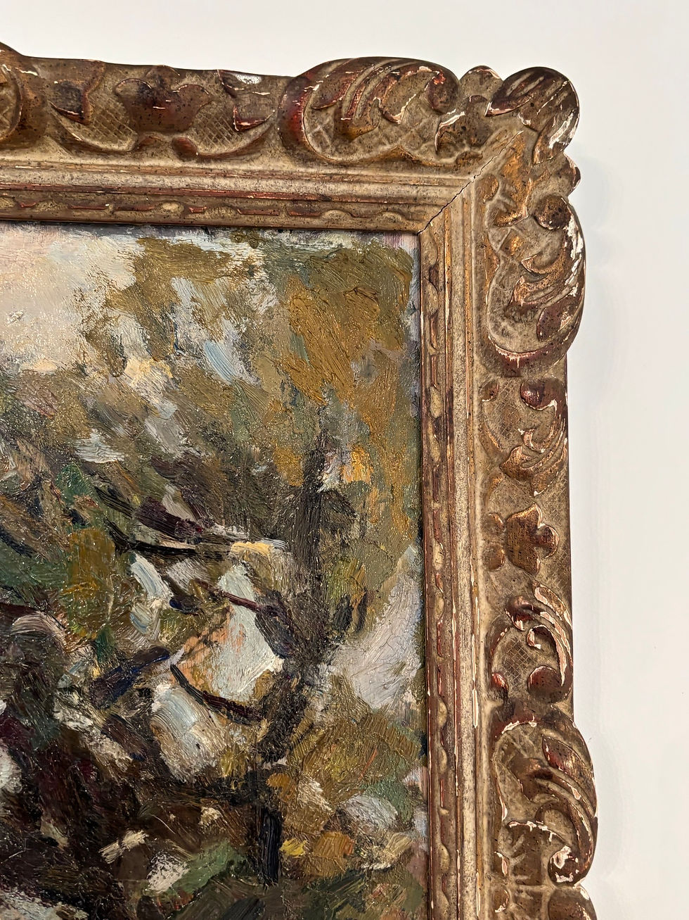 Miniature : Le chemin par Edouard Lefort-Magniez tableau impressionniste debut XX eme