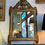 Miniature : Ancien miroir Louis XVI à fronton epoque XIX eme siecle