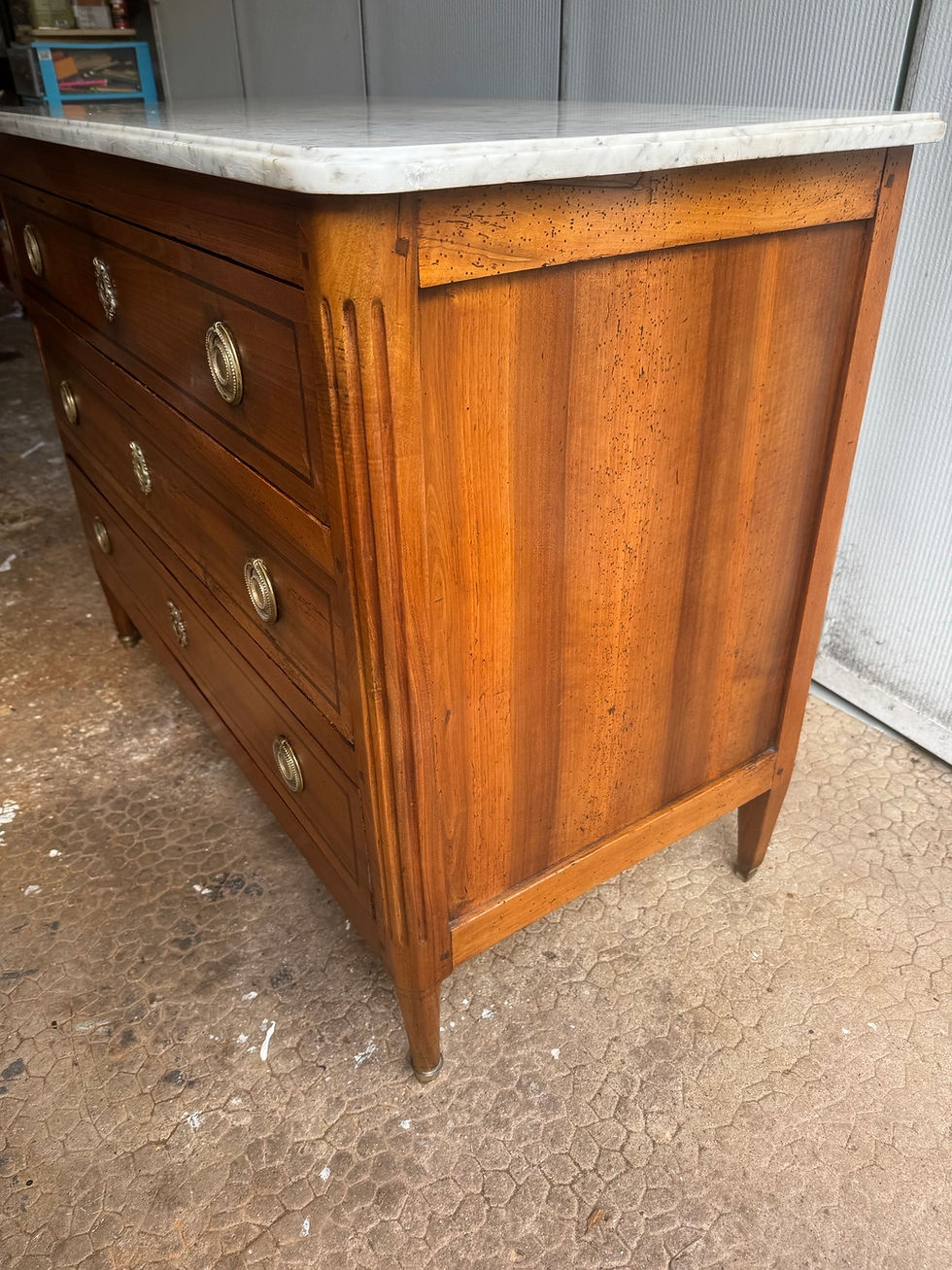 Miniature : Ancienne commode Louis XVI directoire fin du XVIII eme siècle
