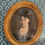 Miniature : Ancien et joli pastel du XIX eme siècle dans son cadre en bois doré