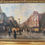 Miniature : Ancien petit tableau HSP huile sur panneau Les rues de Paris vers 1900