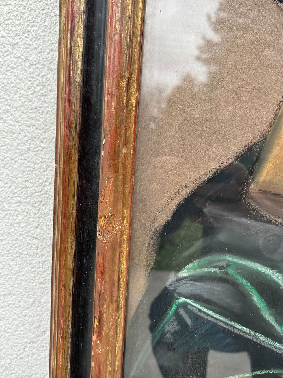 Miniature : Grand et splendide pastel ; le sculpteur par Thierry Bruet 86