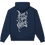 Miniaturbild: Navyblue - breakout dstcalligraphy Zipper Hoodie - free your Spirit Calligraphy Schrift design Backprint