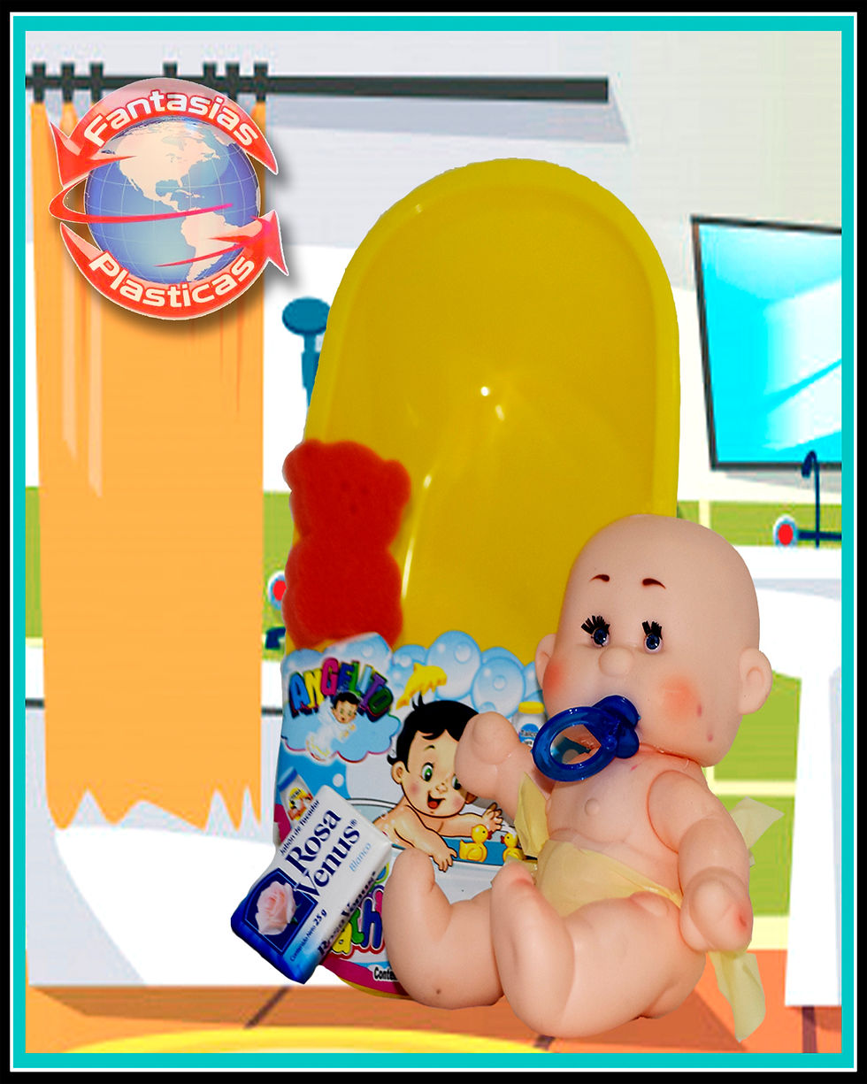 Miniatura: Bañera con Bebé "Angelito" mediana