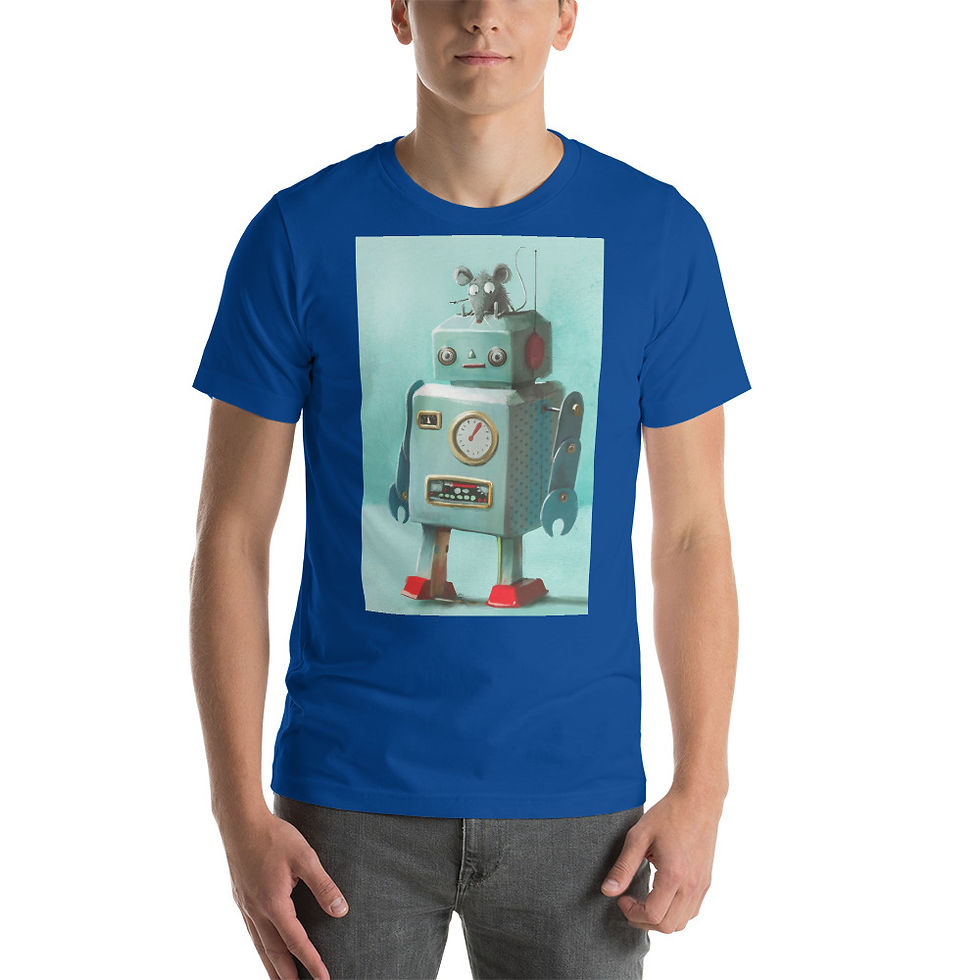 Thumbnail: Robot Mouse Short-sleeve unisex t-shirt