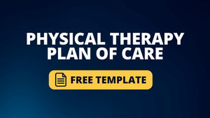 Physical Therapy Plan of Care Template
