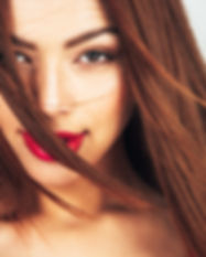 Woman with Red Lipstick