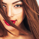Woman with Red Lipstick