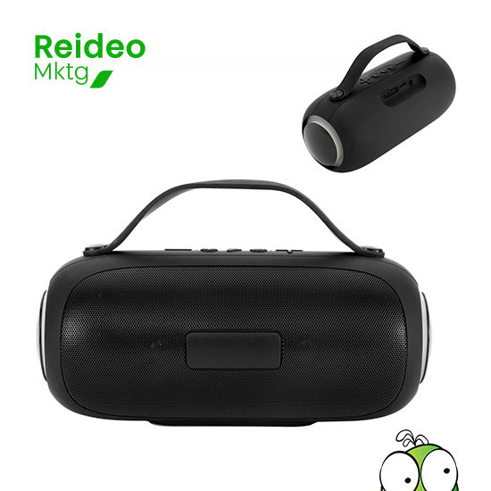 Subwoofer, altavoz de frecuencias graves. Luz led en sus laterales con 7 combinaciones de transición multicolor.