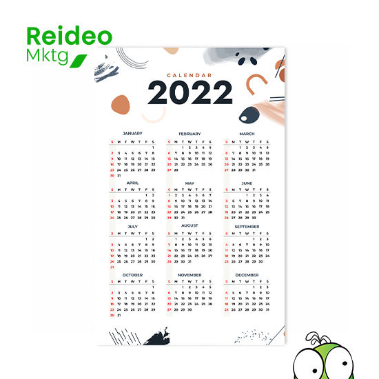 Impresión de calendario para pared tipo poster con diseño personalizado