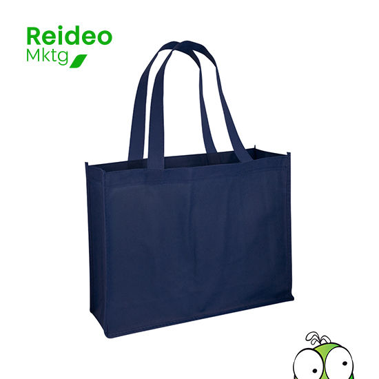 Bolsa reutilizable de tela no tejida (TNT) de 80g/m2, modelo "Horizontal".