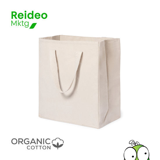 Bolsa XL de gran capacidad fabricada en algodón 100%, de acabado natural y en gramaje extra de 310g/m2.