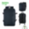 Mochila de viaje tipo "carry on" con 3 compartimentos acolchados