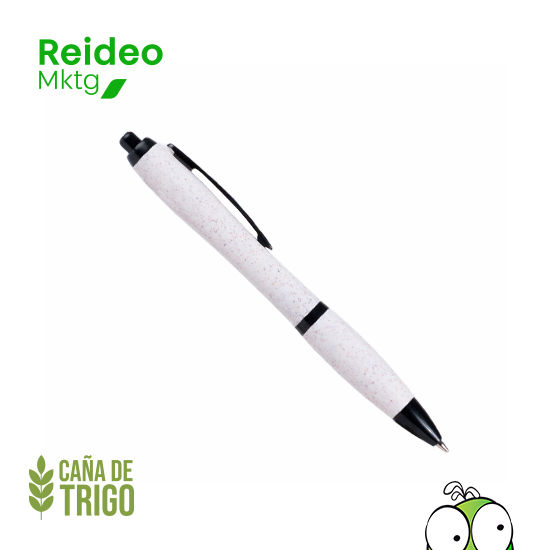 Bolígrafo ecológico modelo «ELEMENT 2», fabricado con ABS y Fibra de Trigo (Wheat Straw)